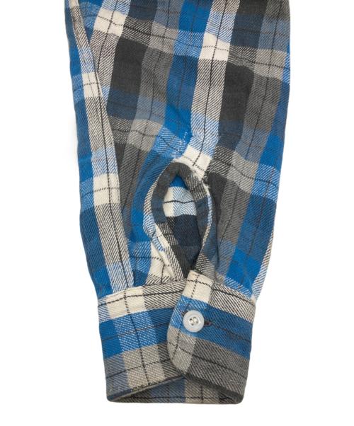 King Kole（キングコール）King Kole (キングコール) ヴィンテージチェックネルシャツ ブルー×グレー サイズ:不明の古着・服飾アイテム