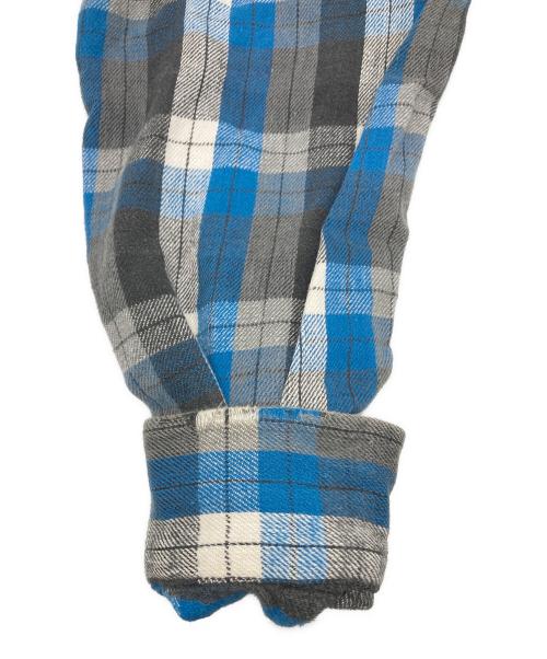 King Kole（キングコール）King Kole (キングコール) ヴィンテージチェックネルシャツ ブルー×グレー サイズ:不明の古着・服飾アイテム