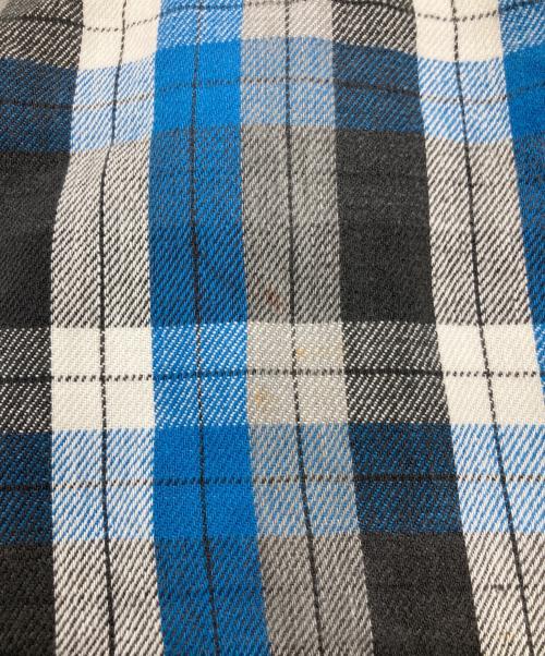 King Kole（キングコール）King Kole (キングコール) ヴィンテージチェックネルシャツ ブルー×グレー サイズ:不明の古着・服飾アイテム