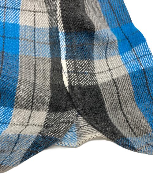 King Kole（キングコール）King Kole (キングコール) ヴィンテージチェックネルシャツ ブルー×グレー サイズ:不明の古着・服飾アイテム