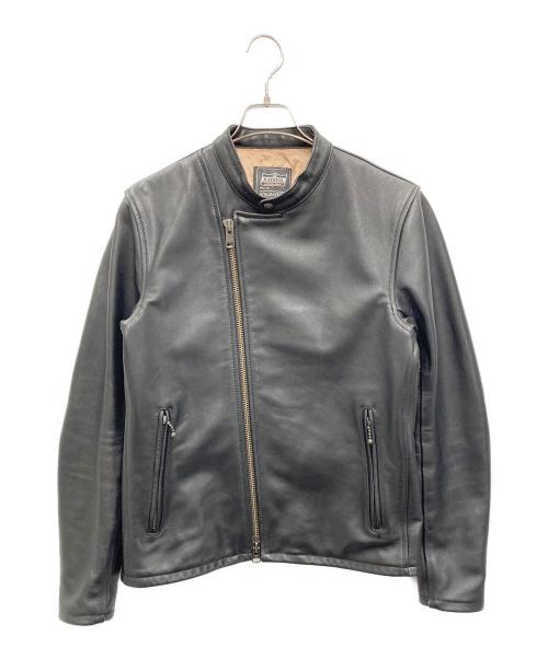 KADOYA（カドヤ）KADOYA (カドヤ) レザーライダースジャケット ブラック サイズ:Lの古着・服飾アイテム