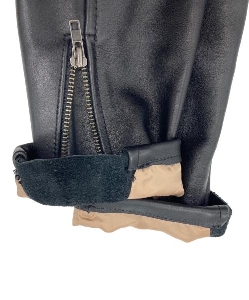 KADOYA（カドヤ）KADOYA (カドヤ) レザーライダースジャケット ブラック サイズ:Lの古着・服飾アイテム