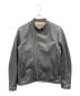 KADOYA（カドヤ）の古着「レザーライダースジャケット」｜ブラック