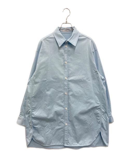 CELERI（セルリ）CELERI (セルリ) チノストレッチビッグシャツ ブルー サイズ:FREEの古着・服飾アイテム