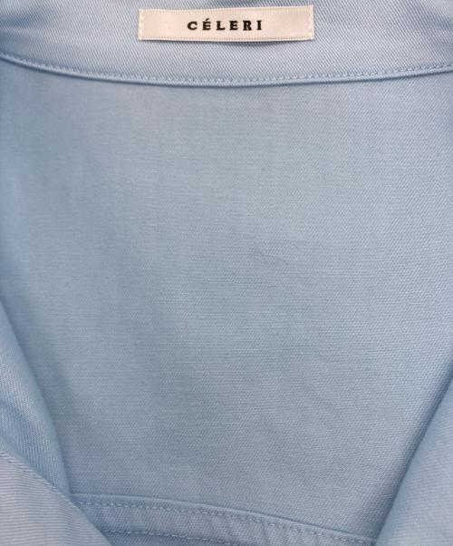 CELERI（セルリ）CELERI (セルリ) チノストレッチビッグシャツ ブルー サイズ:FREEの古着・服飾アイテム
