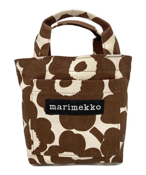 marimekko（マリメッコ）marimekko (マリメッコ) Lunchbag Unikko ブラウンの古着・服飾アイテム