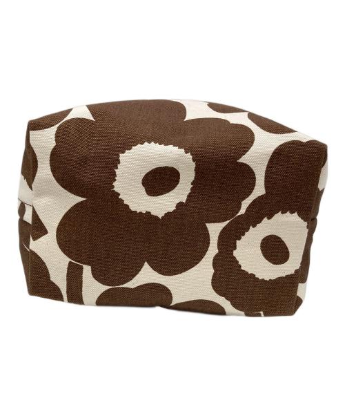 marimekko（マリメッコ）marimekko (マリメッコ) Lunchbag Unikko ブラウンの古着・服飾アイテム