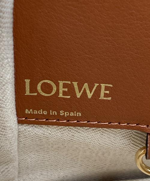 LOEWE（ロエベ）LOEWE (ロエベ) リピート アナグラム ハンモック スモール ブラウン×ベージュの古着・服飾アイテム