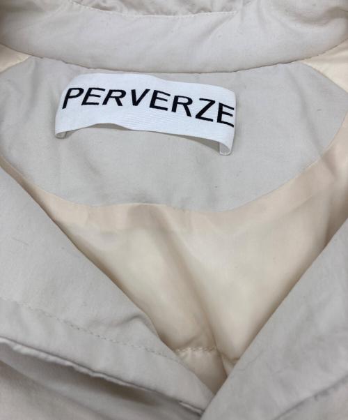 PERVERZE（パーバーズ）PERVERZE (パーバーズ) Nylon Puffer Long Down Jacket ベージュ サイズ:FREEの古着・服飾アイテム