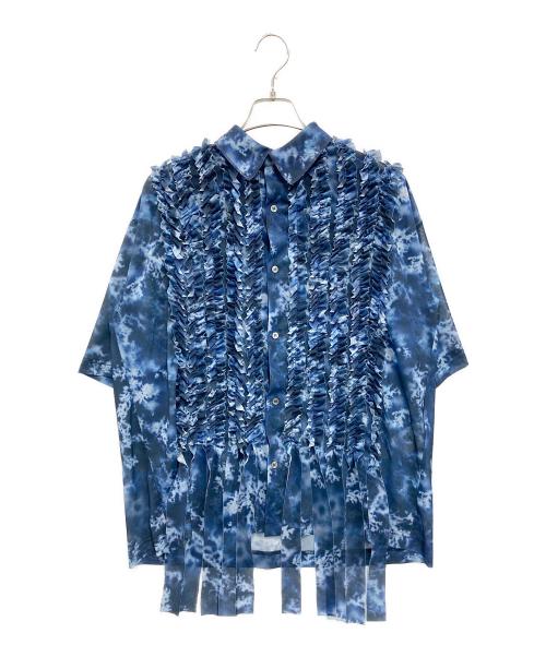 TAAKK（ターク）TAAKK (ターク) 総柄シャツ ブルー サイズ:2の古着・服飾アイテム