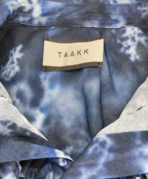 TAAKK（ターク）TAAKK (ターク) 総柄シャツ ブルー サイズ:2の古着・服飾アイテム