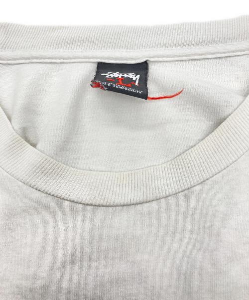 stussy（ステューシー）stussy (ステューシー) スカルププリントTシャツ ホワイト サイズ:Lの古着・服飾アイテム