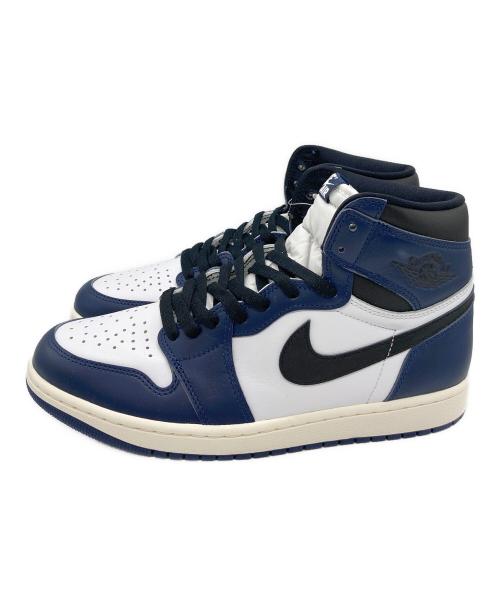 NIKE（ナイキ）NIKE (ナイキ) AIR JORDAN 1 HIGH OG GS ネイビー サイズ:28cm 未使用品の古着・服飾アイテム