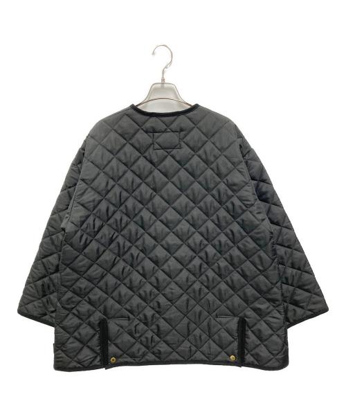 Traditional Weatherwear（トラディショナルウェザーウェア）Traditional Weatherwear (トラディショナルウェザーウェア) ARKLEY キルティング ミドル ノーカラー コート ブラック サイズ:34 未使用品の古着・服飾アイテム