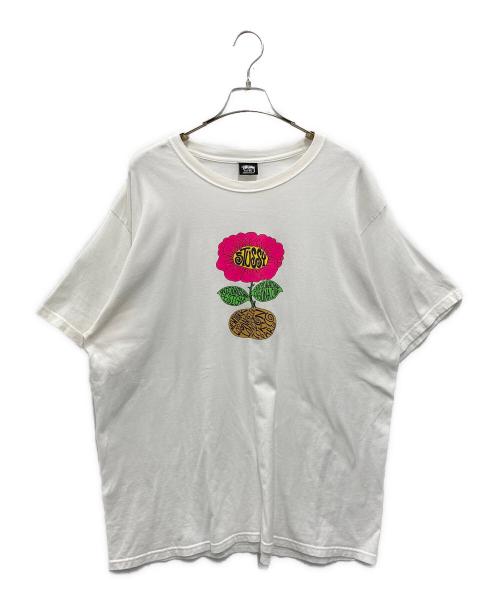stussy（ステューシー）stussy (ステューシー) SUNFLOWER Tシャツ ホワイト サイズ:XLの古着・服飾アイテム