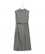 allurevilleアルアバイル）の古着「TRトロサイドスリットプリーツワンピース」｜グレー