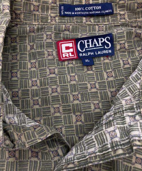 CHAPS（チャップス）CHAPS (チャップス) RALPH LAUREN (ラルフローレン) ［古着］S/Sシャツ オリーブ サイズ:XLの古着・服飾アイテム