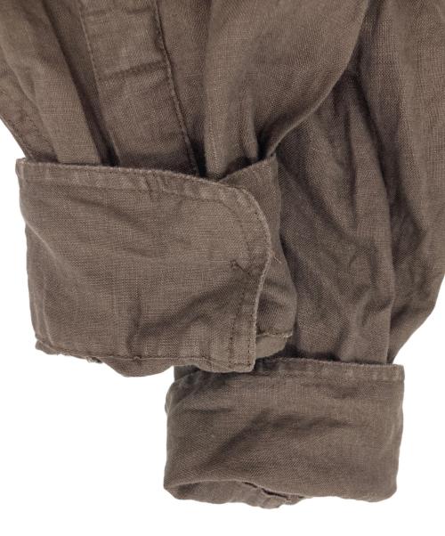 GOOUCH（グーチ）GOOUCH (グーチ) ［古着］リネンシャツ ブラウン サイズ:Mの古着・服飾アイテム