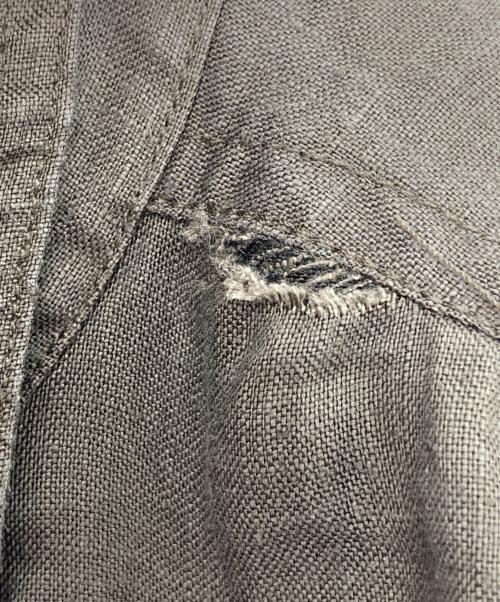 GOOUCH（グーチ）GOOUCH (グーチ) ［古着］リネンシャツ ブラウン サイズ:Mの古着・服飾アイテム