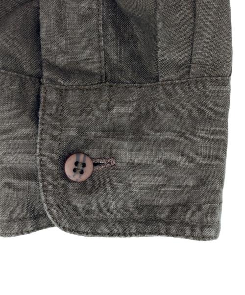 GOOUCH（グーチ）GOOUCH (グーチ) ［古着］リネンシャツ ブラウン サイズ:Mの古着・服飾アイテム