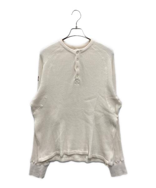 FAF（エフエーエフ）FAF (エフエーエフ) THERMAL HENLEY SHIRTS ホワイト サイズ:Mの古着・服飾アイテム