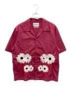NOMA t.d.ノーマティーディー）の古着「Margaret Hand Embroidery SS Shirt」｜レッド