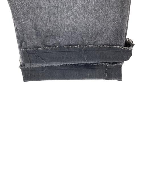 juha（ユハ）juha (ユハ) DAMAGE BAGGY DENIM PANTS ブラック サイズ:2の古着・服飾アイテム