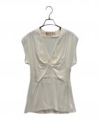 MARNIマルニ）の古着「ノースリーブブラウス」｜アイボリー