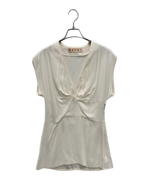 MARNI（マルニ）MARNI (マルニ) ノースリーブブラウス アイボリー サイズ:40の古着・服飾アイテム