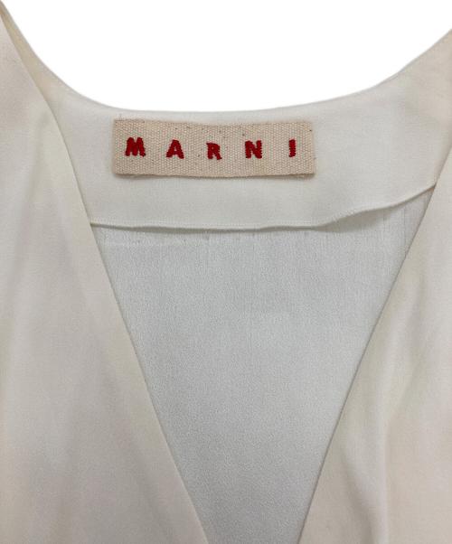 MARNI（マルニ）MARNI (マルニ) ノースリーブブラウス アイボリー サイズ:40の古着・服飾アイテム