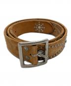 GOODENOUGH）の古着「スタッズベルト」｜ブラウン