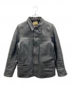 Joe McCOYジョーマッコイ）の古着「ホースハイドカーコート」｜ブラック