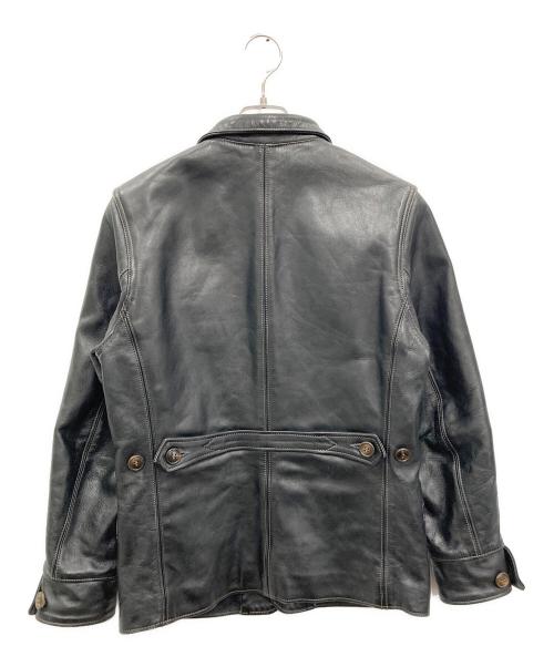 Joe McCOY（ジョーマッコイ）Joe McCOY (ジョーマッコイ) ホースハイドカーコート ブラック サイズ:36の古着・服飾アイテム