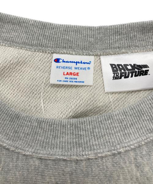 Champion REVERSE WEAVE（チャンピオン リバース ウィーブ）Champion REVERSE WEAVE (チャンピオン リバース ウィーブ) コラボプリントスウェット グレー サイズ:L 未使用品の古着・服飾アイテム