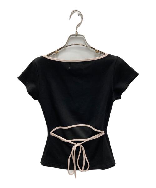 ANDMARY（アンドマリー）ANDMARY (アンドマリー) Collie ribbon tops ブラック サイズ:FREE 未使用品の古着・服飾アイテム