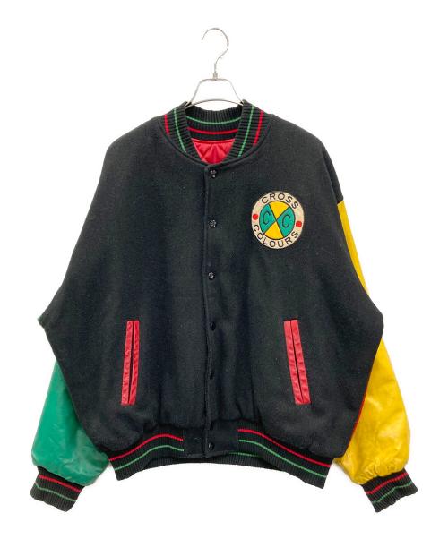CROSS COLOURS（クロスカラーズ）CROSS COLOURS (クロスカラーズ) スタジャン ブラック サイズ:2の古着・服飾アイテム