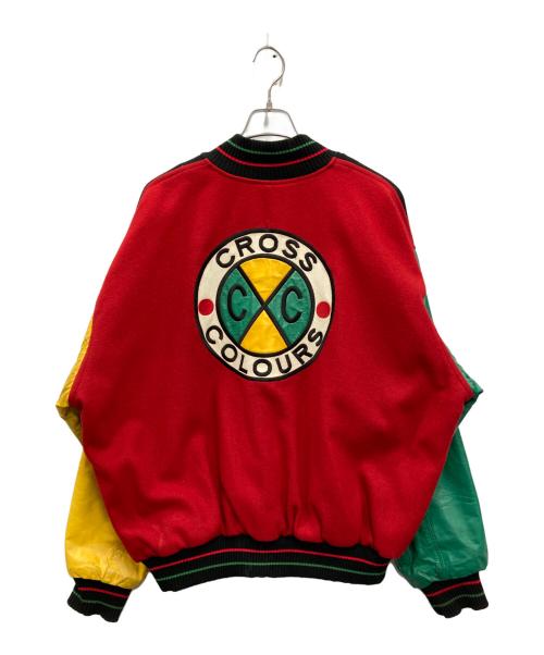 CROSS COLOURS（クロスカラーズ）CROSS COLOURS (クロスカラーズ) スタジャン ブラック サイズ:2の古着・服飾アイテム