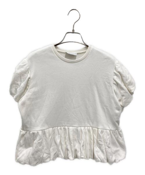 LINKABLE（リンカブル）LINKABLE (リンカブル) フリルスウェットトップス ホワイト サイズ:FREEの古着・服飾アイテム