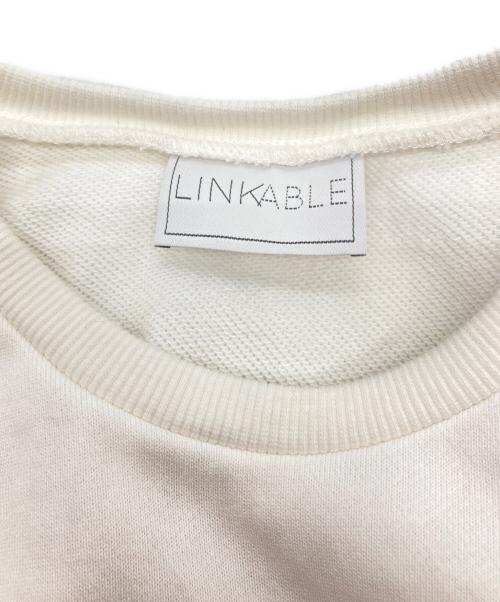 LINKABLE（リンカブル）LINKABLE (リンカブル) フリルスウェットトップス ホワイト サイズ:FREEの古着・服飾アイテム