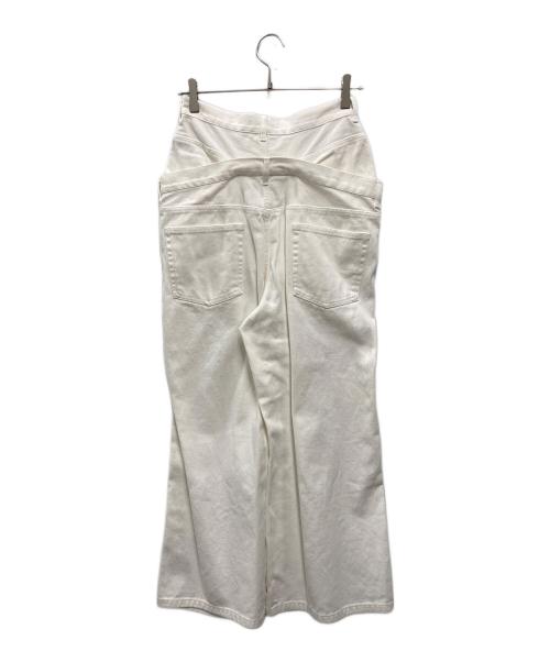 THE TOE（ザ・トゥー）THE TOE (ザ・トゥー) THETOE LEXINGTON DOUBLE BELT DENIM ホワイト サイズ:XS 未使用品の古着・服飾アイテム