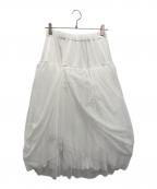 rosy monsterロージーモンスター）の古着「volume dot soft tulle skirt」｜ホワイト