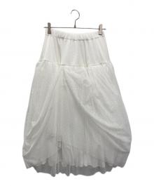 rosy monster（ロージーモンスター）の古着「volume dot soft tulle skirt」｜ホワイト