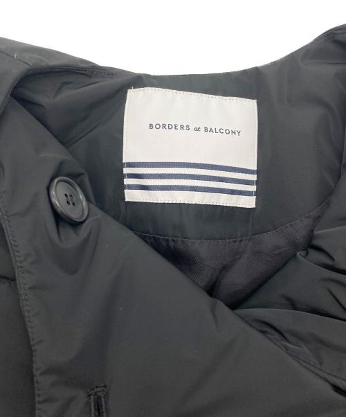 BORDERS at BALCONY（ボーダーズアットバルコニー）BORDERS AT BALCONY (ボーダーズアットバルコニー) DOUBLE BUTTONED DOWN SHORT COAT ブラック サイズ:38の古着・服飾アイテム