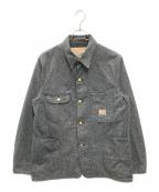 SUGAR CANEシュガーケーン）の古着「9oz. BLACK COVERT WORK COAT」｜グレー