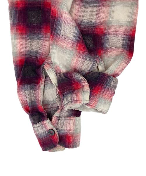 TOWN CRAFT（タウンクラフト）TOWN CRAFT (タウンクラフト) オンブレチェックシャツ レッド×ホワイト サイズ:SIZE Sの古着・服飾アイテム