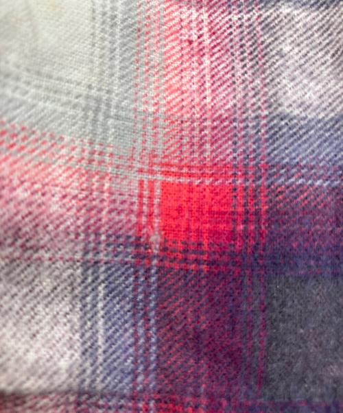 TOWN CRAFT（タウンクラフト）TOWN CRAFT (タウンクラフト) オンブレチェックシャツ レッド×ホワイト サイズ:SIZE Sの古着・服飾アイテム