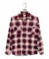 TOWN CRAFT（タウンクラフト）の古着「オンブレチェックシャツ」｜レッド×ホワイト