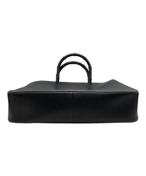 GUCCI（グッチ）GUCCI (グッチ) バンブーハンドルトートバッグ ブラックの古着・服飾アイテム