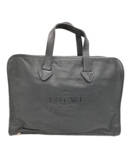 LOEWE（ロエベ）LOEWE (ロエベ) レザー2WAYトートバッグ ブラックの古着・服飾アイテム