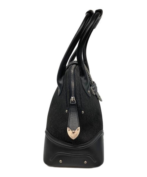 Christian Dior（クリスチャン ディオール）Christian Dior (クリスチャン ディオール) チェーンフラップヘリンボーントートバッグ ブラックの古着・服飾アイテム